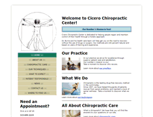 Tablet Screenshot of cicerochiropractic.com